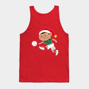 Mexico football Christmas elf. Football World Cup soccer t-shirt Tank Top